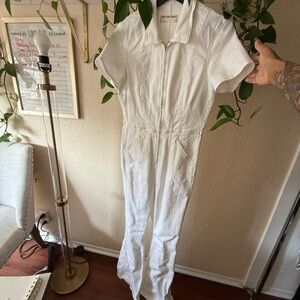 Free People Crisp White Jumpsuit